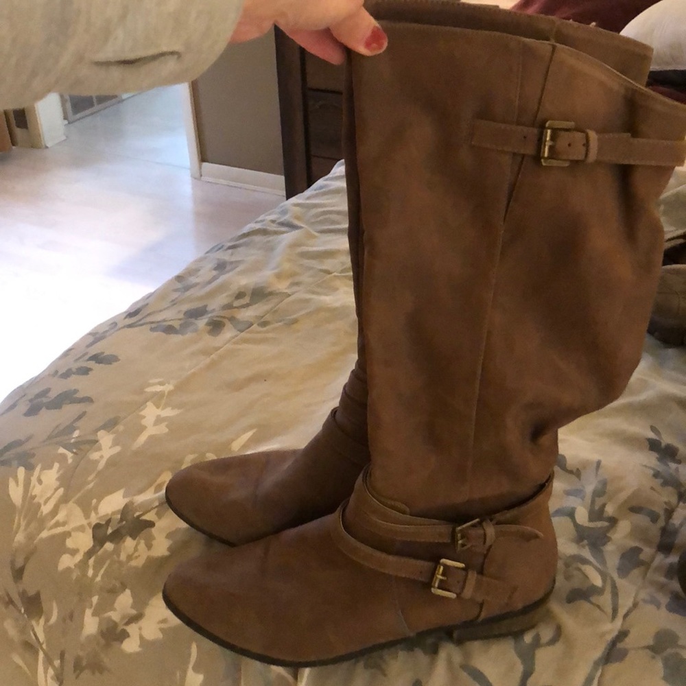 Madden girl tan boots